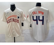 Men's Houston Astros #44 Still Tippin Cream Throwback Cooperstown Collection Limited Stitched Baseball Jersey Men's Houston Astros #44 Still Tippin Cream Throwback Cooperstown Collection Limited Stitched Baseball Jersey