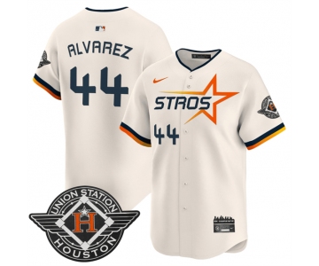 Men's Houston Astros #44 Yordan Alvarez Cream 2025 City Connect Limited Stitched Baseball Jersey