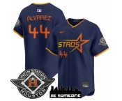 Men's Houston Astros #44 Yordan Alvarez Navy 2025 City Connect Limited Stitched Baseball Jersey