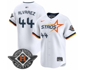 Men's Houston Astros #44 Yordan Alvarez White 2025 City Connect Limited Stitched Baseball Jersey