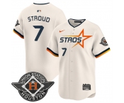 Men's Houston Astros #7 C.J. Stroud Cream 2025 City Connect Limited Stitched Baseball Jersey