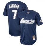 Men's Houston Astros #7 Craig Biggio Navy 1994 Stitched Baseball Jersey