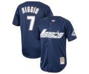 Men's Houston Astros #7 Craig Biggio Navy 1994 Stitched Baseball Jersey