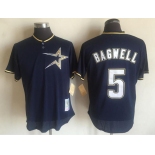Men's Houston Astros Active Player Custom Mitchell And Ness Navy Blue 1997 Throwback Stitched MLB Jersey