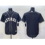 Men's Houston Astros Blank Black Lights Out Limited Stitched Baseball Jersey Men's Houston Astros Blank Black Lights Out Limited Stitched Baseball Jersey