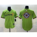 Men's Houston Astros Team Big Logo Green 2025 City Connect Limited Stitched Baseball Jersey