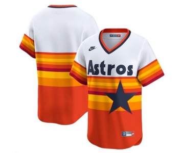 Men's Houston Astros White Throwback Cooperstown Collection Limited Stitched Baseball Jersey