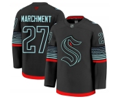 Men's Seattle Kraken #27 Mason Marchment Black Alternate Stitched Hockey Jersey Men's Seattle Kraken #27 Mason Marchment Black Alternate Stitched Hockey Jersey