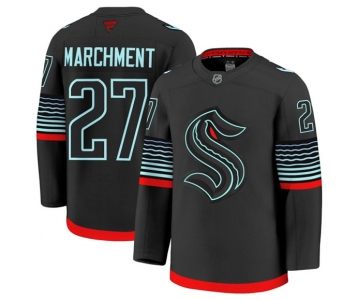Men's Seattle Kraken #27 Mason Marchment Black Alternate Stitched Hockey Jersey