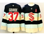 Men's Seattle Kraken #37 Yanni Gourde Deep Sea Blue Winter Classic With A Patch Stitched Hockey Jersey