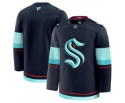 Men's Seattle Kraken Blank Navy 2024-25 Home Stitched Hockey Jersey