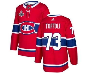 Men's Montreal Canadiens #73 Tyler Toffoli 2021 Red Stanley Cup Final Stitched Hockey Jersey