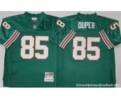 Men's Miami Dolphins #85 Mark Duper Aqua Throwback Stitched Football Jersey