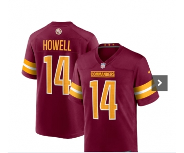 Men's Washington Commanders #14 Sam Howell  Red Vapor Untouchable Stitched Football Jersey