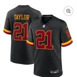 Men's Washington Commanders #21 Sean Taylor Black Nike Hail Raiser Game Stitched Jersey