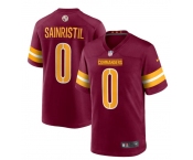Mens Washington Commanders #0 Mike Sainristil Nike Burgundy Team Color Vapor Limited Jersey