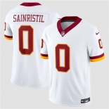 Men's Washington Commanders #0 Mike Sainristil White 2026 F.U.S.E. Vapor Limited Football Stitched Jersey Men's Washington Commanders #0 Mike Sainristil White 2026 F.U.S.E. Vapor Limited Football Stitched Jersey