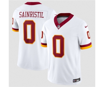 Men's Washington Commanders #0 Mike Sainristil White 2026 F.U.S.E. Vapor Limited Football Stitched Jersey