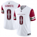 Men's Washington Commanders #0 Mike Sainristill White 2025 F.U.S.E. Vapor Limited Football Stitched Jersey Men's Washington Commanders #0 Mike Sainristill White 2025 F.U.S.E. Vapor Limited Football Stitched Jersey