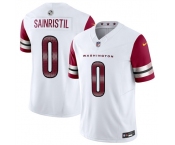Men's Washington Commanders #0 Mike Sainristill White 2025 F.U.S.E. Vapor Limited Football Stitched Jersey Men's Washington Commanders #0 Mike Sainristill White 2025 F.U.S.E. Vapor Limited Football Stitched Jersey