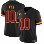 Men's Washington Commanders #10 Tress Way Black 2026 F.U.S.E. With 4-Star C Patch Vapor Limited Football Stitched Jersey Men's Washington Commanders #10 Tress Way Black 2026 F.U.S.E. With 4-Star C Patch Vapor Limited Football Stitched Jersey