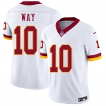 Men's Washington Commanders #10 Tress Way White 2026 F.U.S.E. Vapor Limited Football Stitched Jersey