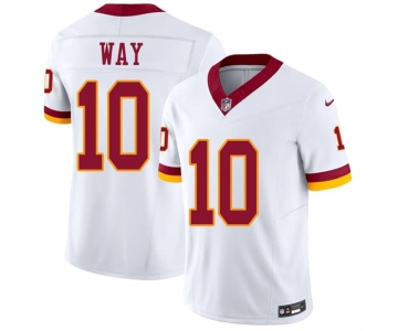 Men's Washington Commanders #10 Tress Way White 2026 F.U.S.E. Vapor Limited Football Stitched Jersey