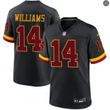 Mens Washington Commanders #14 Antonio Williams 2026 Black Alternate Vapor F.U.S.E.Limited Jersey Mens Washington Commanders #14 Antonio Williams 2026 Black Alternate Vapor F.U.S.E.Limited Jersey