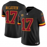 Men's Washington Commanders #17 Terry McLaurin Black 2026 F.U.S.E. Hail Raiser Alternate Vapor Limited Stitched Football Jersey