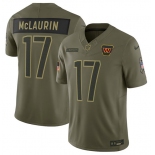 Men's Washington Commanders #17 Terry McLaurin Olive 2025 Salute to Service Limited Football Stitched Jersey Men's Washington Commanders #17 Terry McLaurin Olive 2025 Salute to Service Limited Football Stitched Jersey