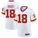 Men's Washington Commanders #18 Stephon Diggs White Vapor Limited Stitched Football Jersey Men's Washington Commanders #18 Stephon Diggs White Vapor Limited Stitched Football Jersey