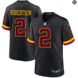 Mens Washington Commanders #2 Amik Robertson 2026 Black Alternate Vapor F.U.S.E.Limited Jersey