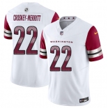 Men's Washington Commanders #22 Jacory Croskey-Merritt White 2025 F.U.S.E. Vapor Limited Football Stitched Jersey Men's Washington Commanders #22 Jacory Croskey-Merritt White 2025 F.U.S.E. Vapor Limited Football Stitched Jersey