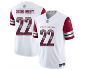 Men's Washington Commanders #22 Jacory Croskey-Merritt White 2025 F.U.S.E. Vapor Limited Football Stitched Jersey Men's Washington Commanders #22 Jacory Croskey-Merritt White 2025 F.U.S.E. Vapor Limited Football Stitched Jersey