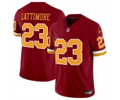 Men's Washington Commanders #23 Marshon Lattimore Burgundy 2025 F.U.S.E. Throwback Limited Football Stitched Jersey