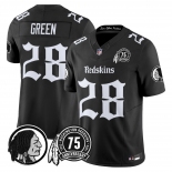 Men's Washington Commanders #28 Darrell Green 75TH Patch 2026 F.U.S.E. Hail Raiser Alternate Vapor Limited Stitched Football Jersey
