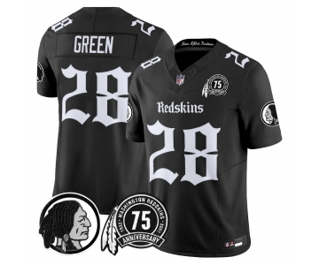 Men's Washington Commanders #28 Darrell Green 75TH Patch 2026 F.U.S.E. Hail Raiser Alternate Vapor Limited Stitched Football Jersey
