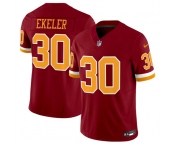 Men's Washington Commanders #30 Austin Ekeler Burgundy 2025 F.U.S.E. Throwback Limited Football Stitched Jersey
