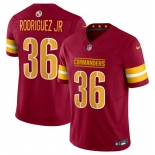 Men's Washington Commanders #36 Chris Rodriguez Jr Burgundy 2025 Draft F.U.S.E. Vapor Limited Football Stitched Jersey Men's Washington Commanders #36 Chris Rodriguez Jr Burgundy 2025 Draft F.U.S.E. Vapor Limited Football Stitched Jersey
