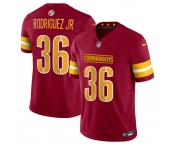 Men's Washington Commanders #36 Chris Rodriguez Jr Burgundy 2025 Draft F.U.S.E. Vapor Limited Football Stitched Jersey Men's Washington Commanders #36 Chris Rodriguez Jr Burgundy 2025 Draft F.U.S.E. Vapor Limited Football Stitched Jersey
