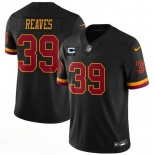 Men's Washington Commanders #39 Jeremy Reaves Black 2026 F.U.S.E. With 2-Star C Patch Vapor Limited Football Stitched Jersey