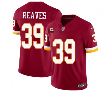 Men's Washington Commanders #39 Jeremy Reaves Burgundy 2026 F.U.S.E. With 2-Star C Patch Vapor Limited Football Stitched Jersey