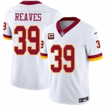 Men's Washington Commanders #39 Jeremy Reaves White 2026 F.U.S.E. With 2-Star C Patch Vapor Limited Football Stitched Jersey