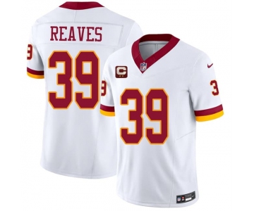 Men's Washington Commanders #39 Jeremy Reaves White 2026 F.U.S.E. With 2-Star C Patch Vapor Limited Football Stitched Jersey