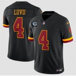 Men's Washington Commanders #4 Frankie Luvu Black 2026 F.U.S.E. With 2-Star C Patch Vapor Limited Football Stitched Jersey Men's Washington Commanders #4 Frankie Luvu Black 2026 F.U.S.E. With 2-Star C Patch Vapor Limited Football Stitched Jersey