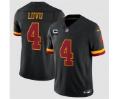 Men's Washington Commanders #4 Frankie Luvu Black 2026 F.U.S.E. With 2-Star C Patch Vapor Limited Football Stitched Jersey Men's Washington Commanders #4 Frankie Luvu Black 2026 F.U.S.E. With 2-Star C Patch Vapor Limited Football Stitched Jersey
