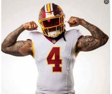 Mens Washington Commanders #4 Frankie Luvu White REDSKINS ERA Retro Nike Vapor F.U.S.E. Limited Jersey