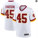 Mens Washington Commanders #45 K'Lavon Chaisson Nike 2026 White Away Vapor F.U.S.E.Limited Jersey