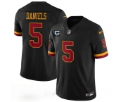 Men's Washington Commanders #5 Jayden Daniels Black With 2-Star C Patch F.U.S.E. Hail Raiser Alternate Vapor Limited Football Stitched Jersey Men's Washington Commanders #5 Jayden Daniels Black With 2-Star C Patch F.U.S.E. Hail Raiser Alternate Vapor Limited Football Stitched Jersey
