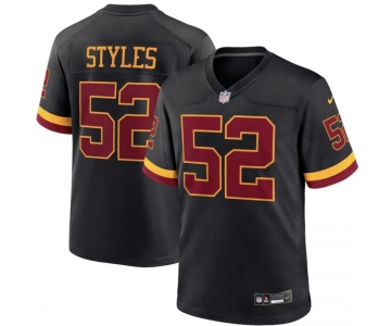 Men's Washington Commanders #52 Sonny Styles Black 2026 F.U.S.E. Hail Raiser Alternate Vapor Limited Stitched Football Jersey